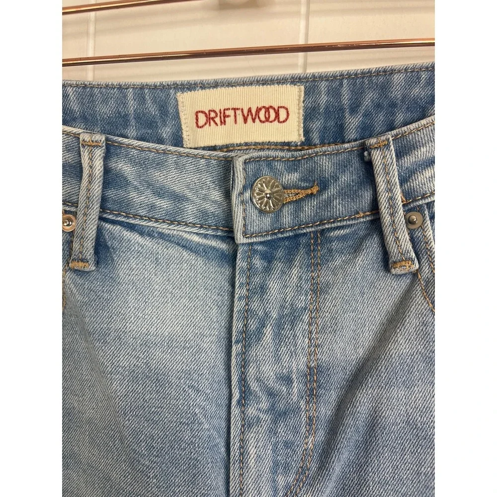 NWT Driftwood Gizelle Tucson Intentionally Distressed Light Wash Jeans Size 26‎
